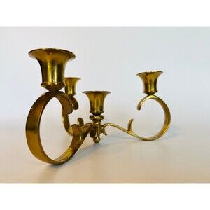 Solid Brass Candle Abra: Minimalist Candlestick Decor